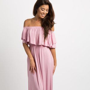 Pink Blush Maternity Dress - size Large